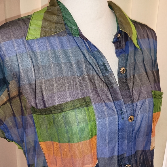 Sheer Striped Top XXL - Picture 4 of 7